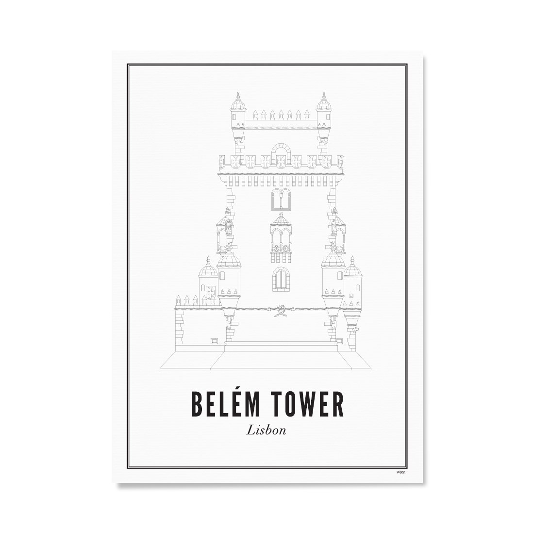 Affiches de Lisbonne - Tour de Belém | WIJCK.